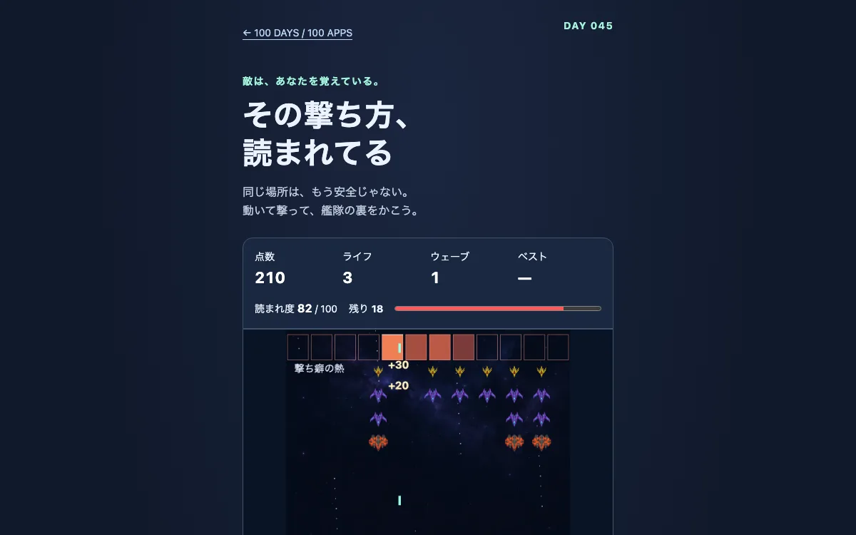 その撃ち方、読まれてるの画面